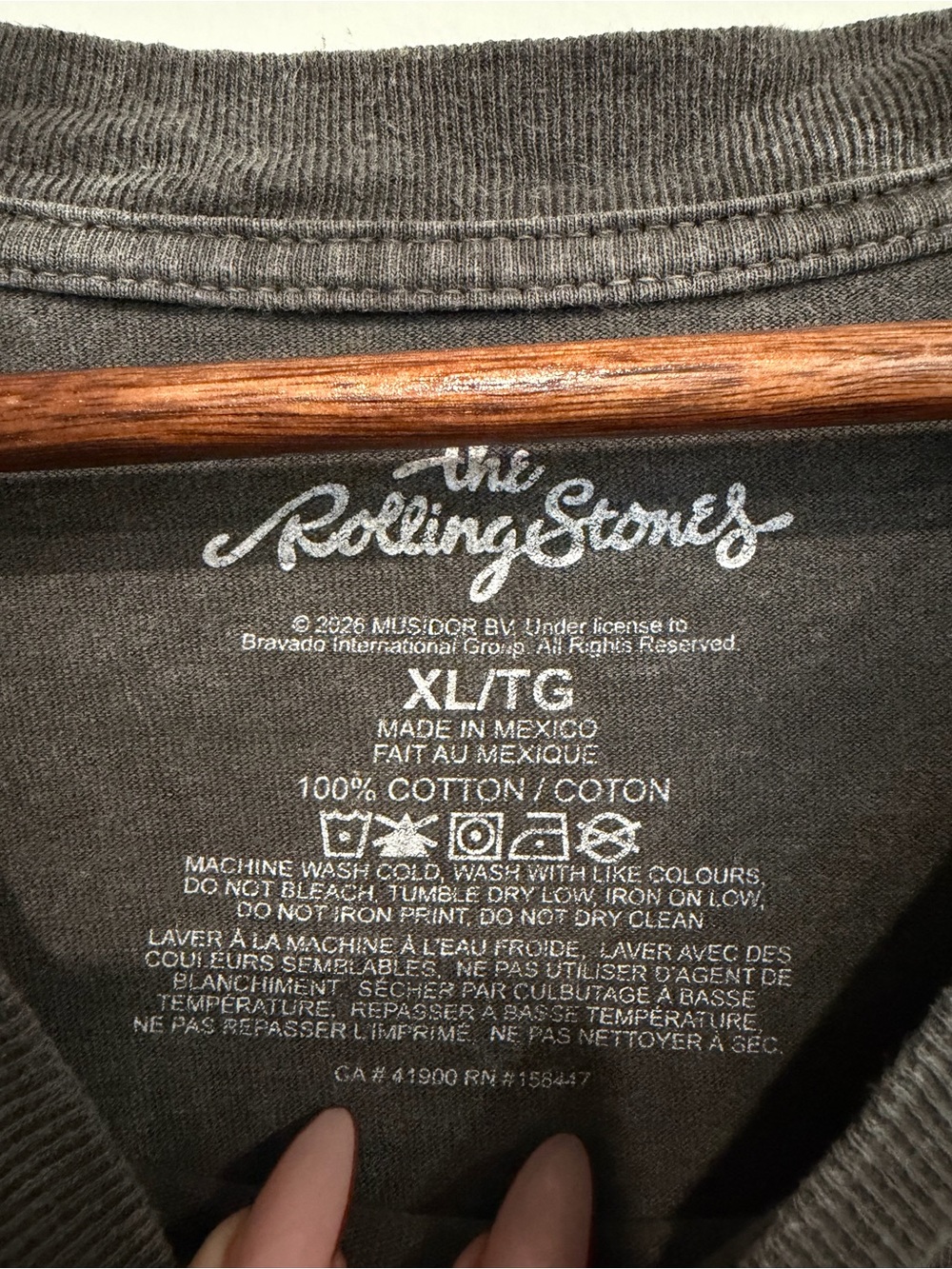 Rolling Stones Candlestick Park 1981 Graphic Tee XL Charcoal Bravado Band Shirt - Picture 3 of 5